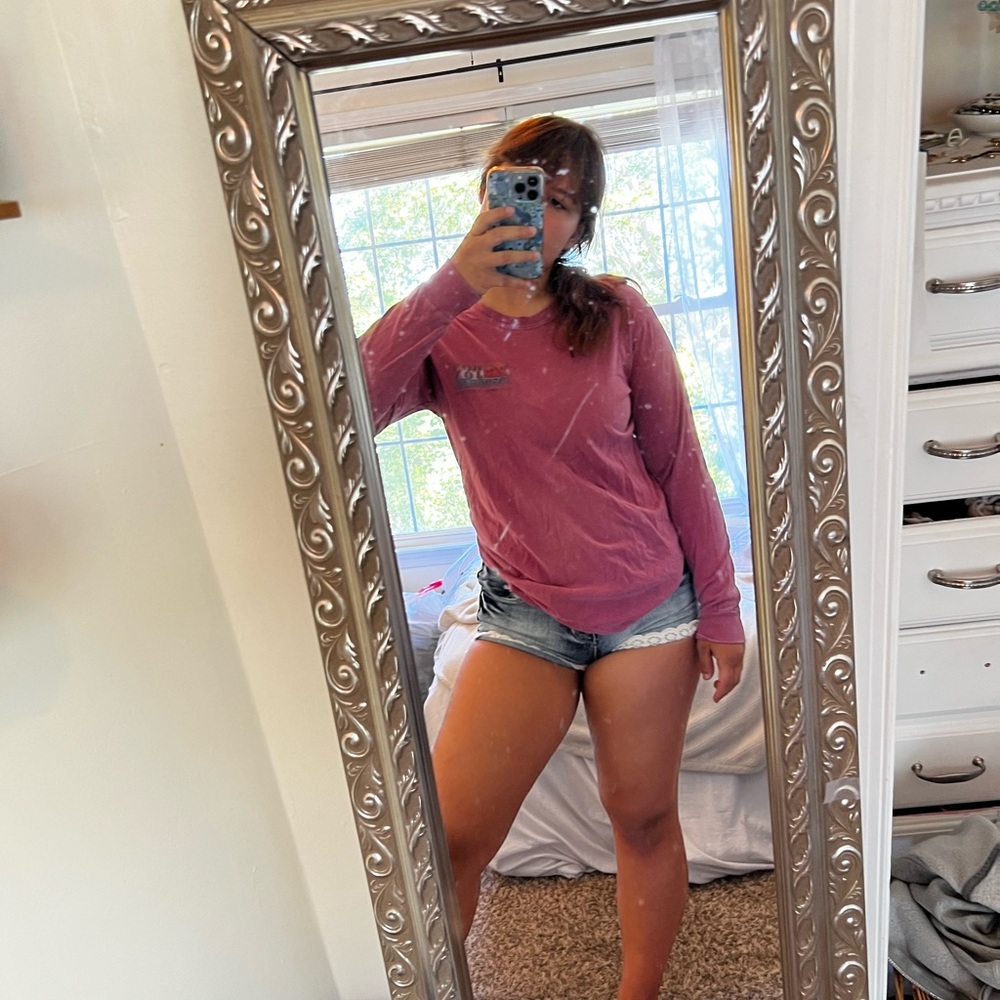 Ron Jon ,long sleeve pink shirt, size small